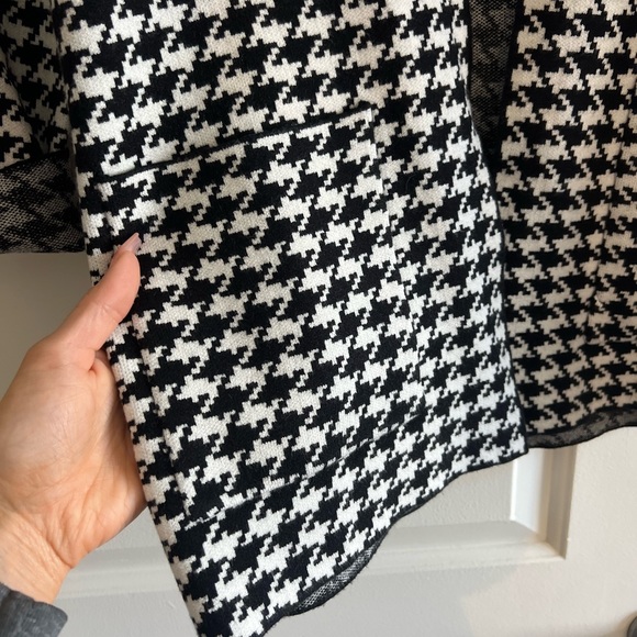 NWT-Cyrus houndstooth cardigan coat-S - Picture 4 of 5